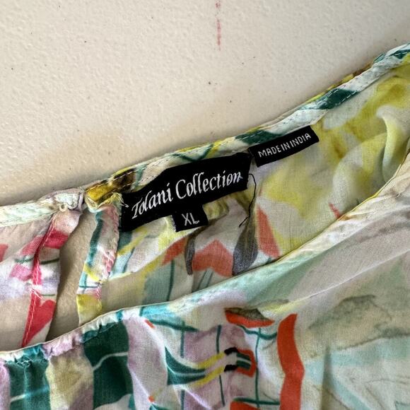 Summery Maxi Dress Multicolor Soft Women's Size XL - Picture 4 of 4